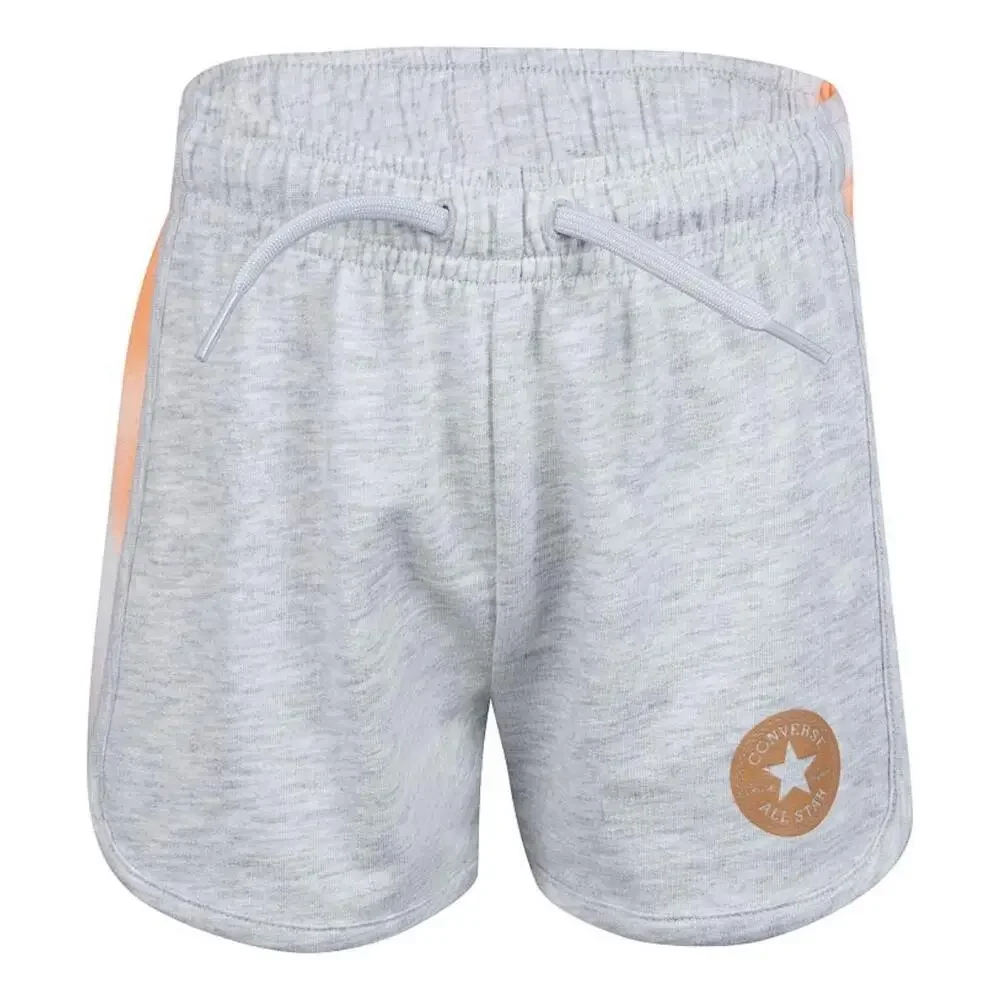Converse Chuck Taylor All Star Shorts Kids Small Gray Drawstring Waist UPS1197